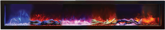 Amantii Electric Fireplace - Ambient Canopy Lighting