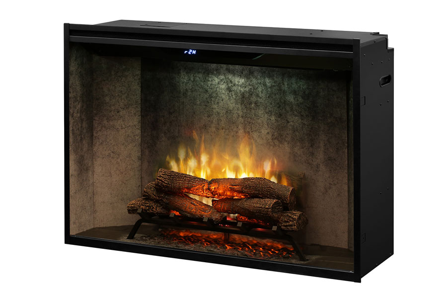 Realogs Log Set Option with Weathered Concrete Panels