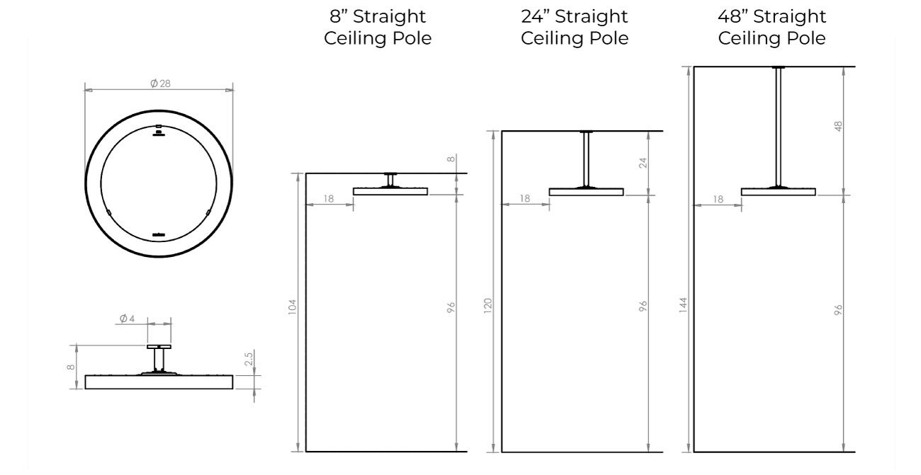 Eclipe Heater Mounting Options