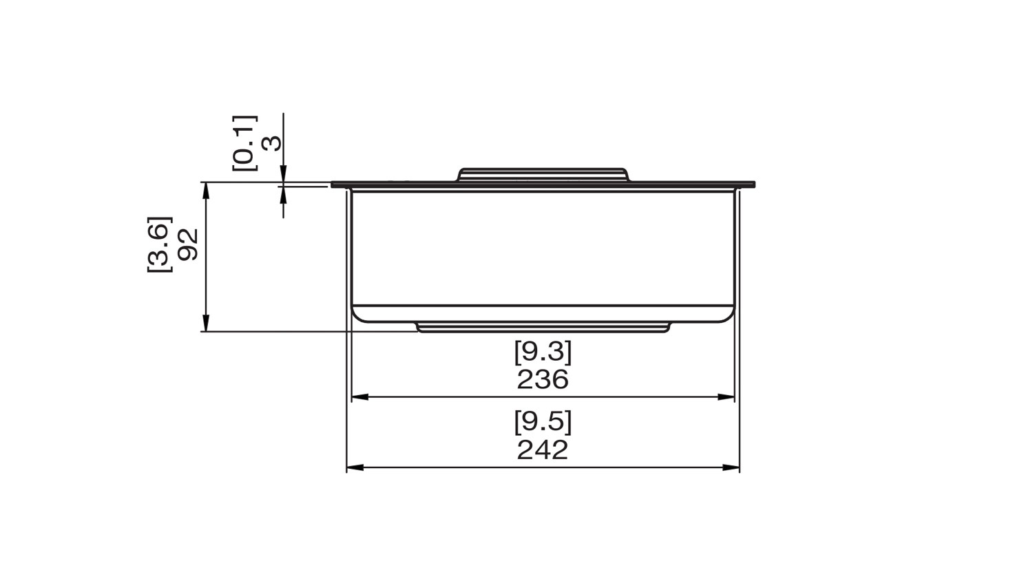 AB3 Front Dimensions