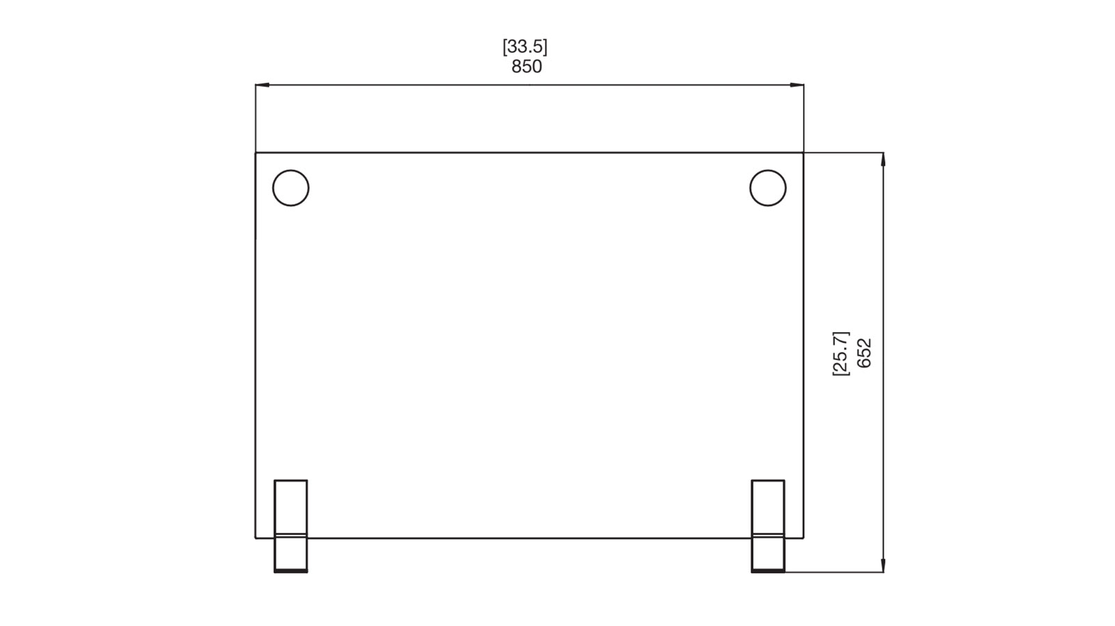 Plasma Glass Screen Front Dimensions