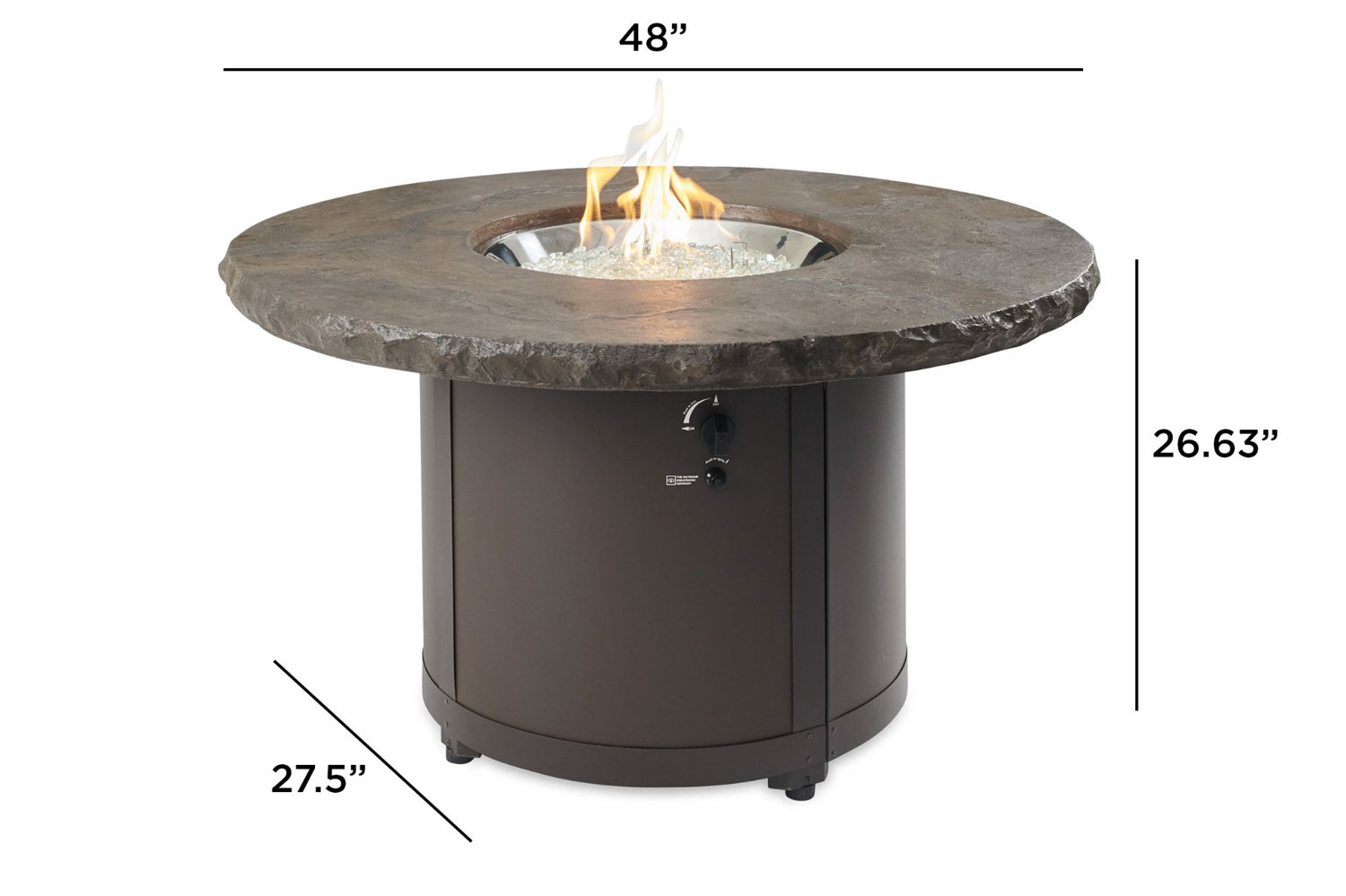 Beacons Chat Height Fire Pit Table Specifications