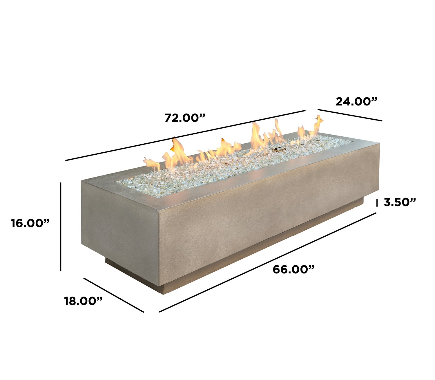 Uptown Black Fire Pit Specifications