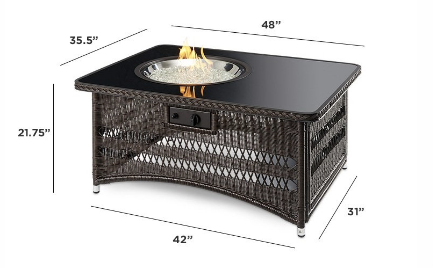 Gas Fire Pit Coffee Table, Patio Glow Fire Pit Manual