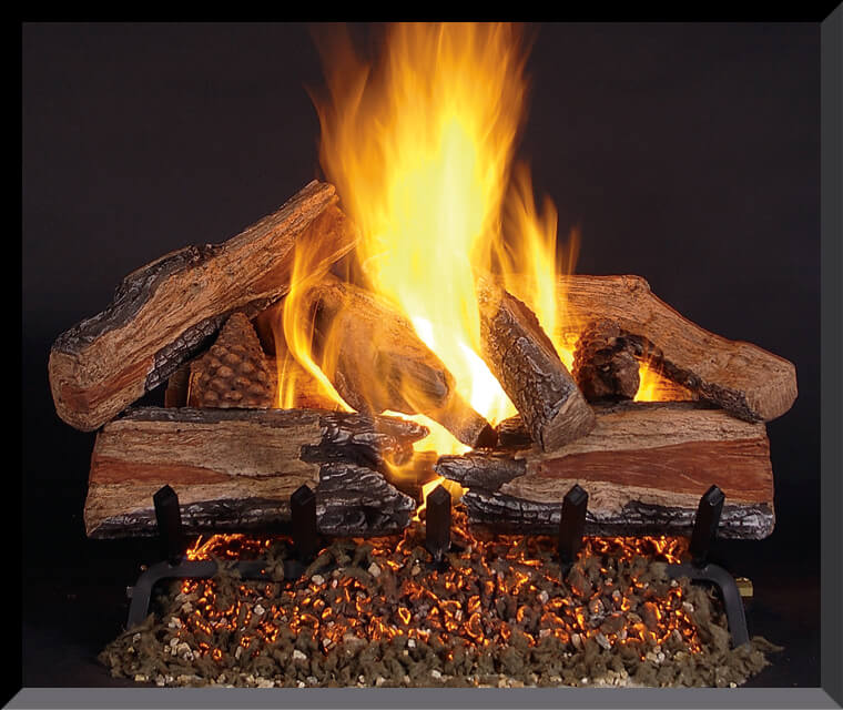 Rasmussen 24 Inch Evening Prestige Ceramic Log Set Single Face